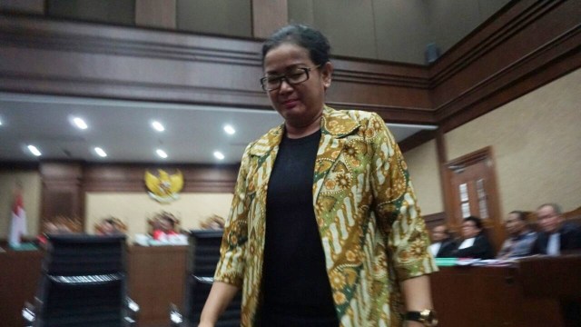 Miryam di Sidang e-KTP (Foto: Aditia Noviansyah/kumparan)