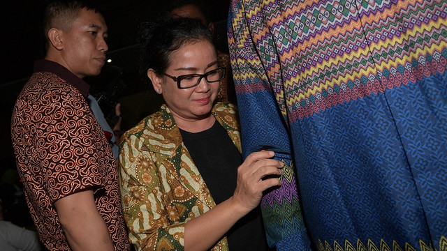 Miryam S Haryani, saksi di sidang korupsi e-KTP. (Foto: Antara/Sigid Kurniawan)