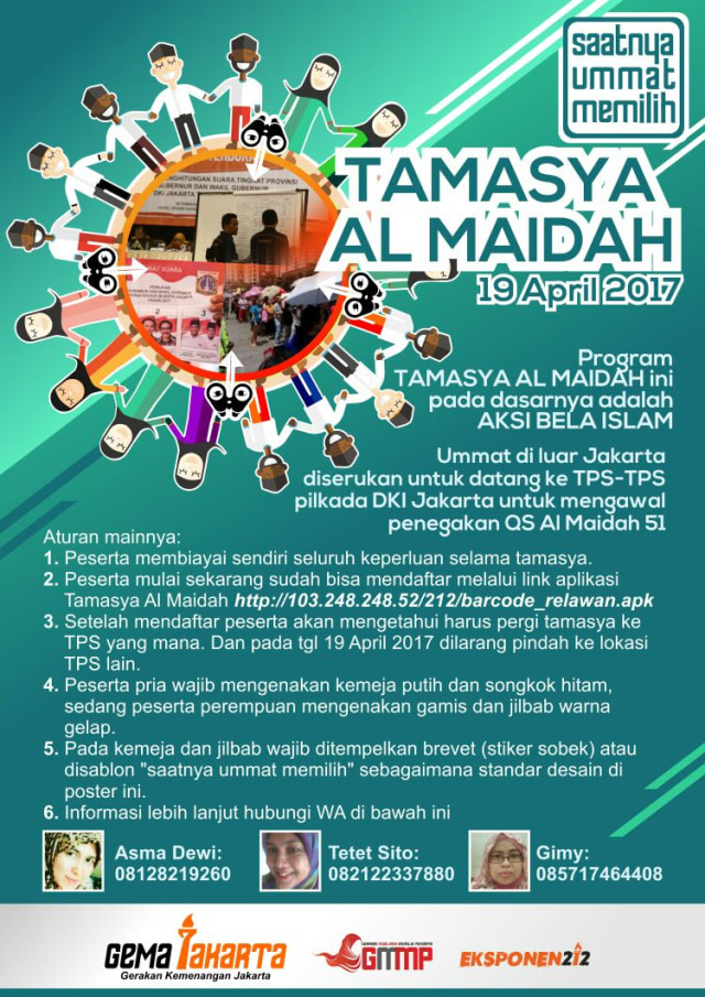 Poster Tamasya Al-Maidah. (Foto: Dok. Istimewa)