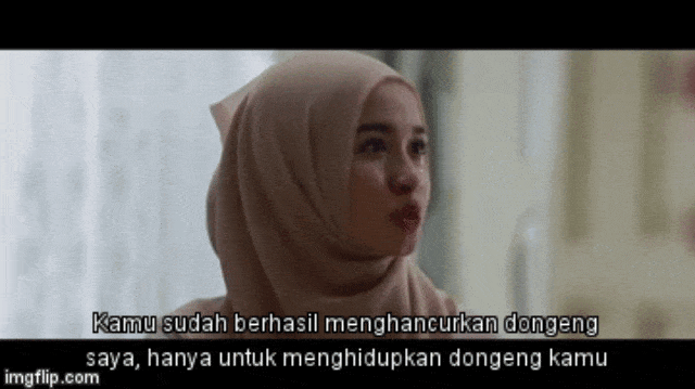 Dialog di film Surga yang Tak Dirindukan (Foto: imgflip.com)