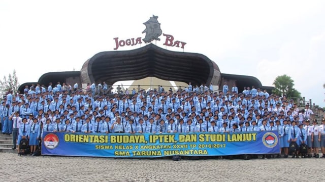 Orientasi siswa-siswi SMA Taruna Nusantara. (Foto: Facebook Official SMA Taruna Nusantara)