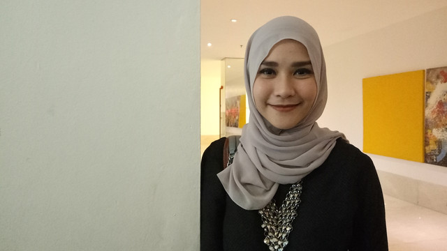 Zaskia Adya Mecca dijumpai di kawasan Kemang. (Foto: D.N Mustika Sari/kumparan)