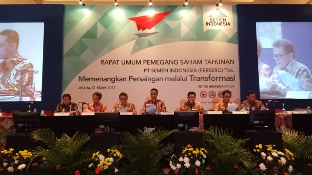 Rapat Umum Pemegang Saham PT Semen Indonesia (Foto: Ela Nurlaela/kumparan)