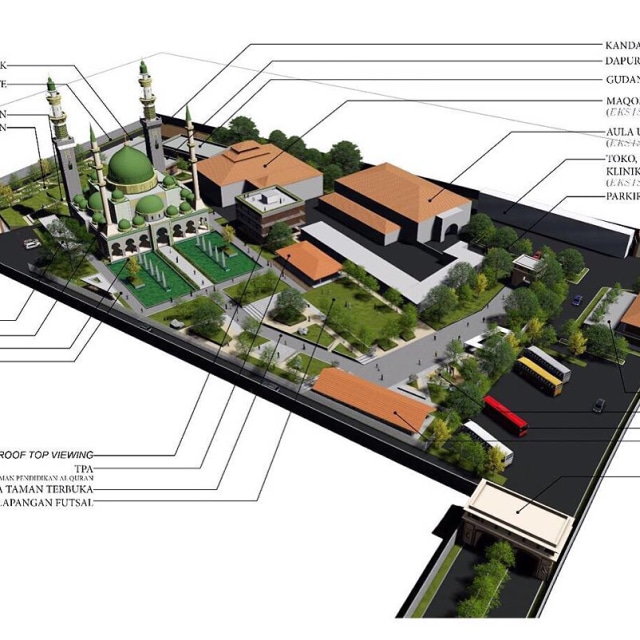 Desain makam Mbah Priok. (Foto: Instagram/@basukibtp)