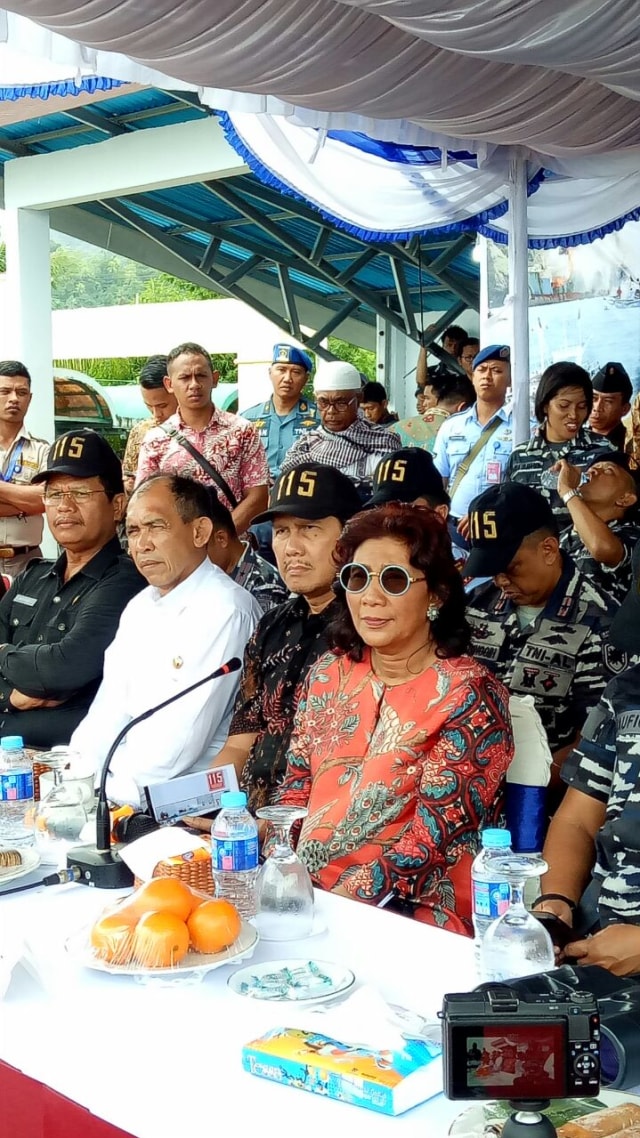 Menteri Susi ketika di Ambon, Maluku (Foto: Pranamya Dewati/kumparan)