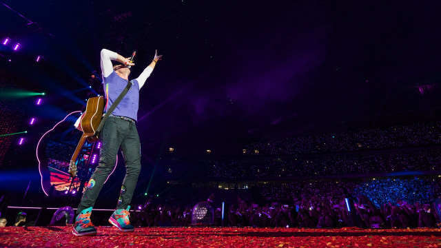 Aksi panggung Coldplay di Singapura. (Foto: Dok. Livenation Lushington)