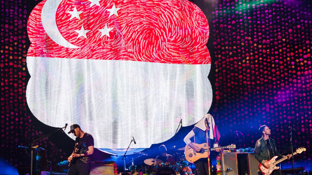 Konser Coldplay di Singapura. (Foto: Dok. Livenation Lushington)