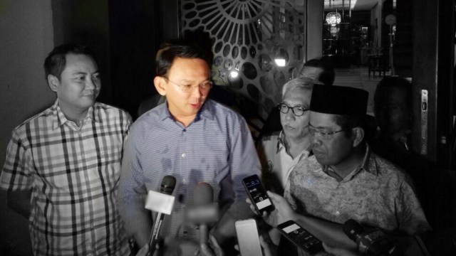 Ahok di rumah Setya Novanto. (Foto: Nikolaus Harbowo/kumparan)