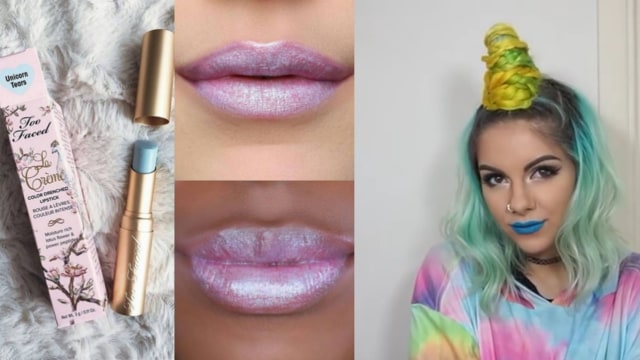 Tren unicorn dalam dunia kecantikan (Foto: instagram/@ouraddiction2makeup dan Youtube Sophie Hannah Richardson )