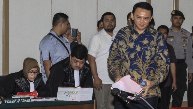 Sidang Ahok ke-17 (Foto: Gilang Praja/ANTARA)