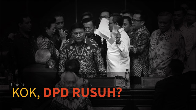 Infografis Sidang Paripurna DPD Rusuh (Foto: Bagus Permadi/kumparan)