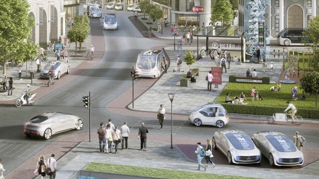 Layanan taksi tanpa sopir (Foto: Dok. Dailmer)