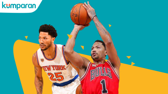 Derrick Rose pemain basket NBA. (Foto: Mhammad Faisal Nu'man/kumparan)