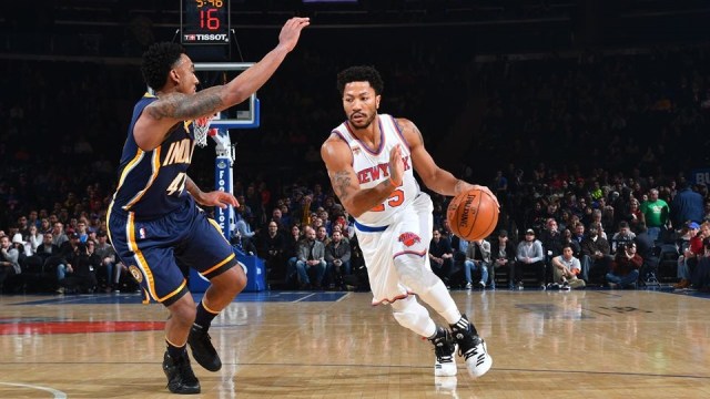 Derrick Rose saat di New York Knicks. (Foto: Facebook: Derrick Rose)