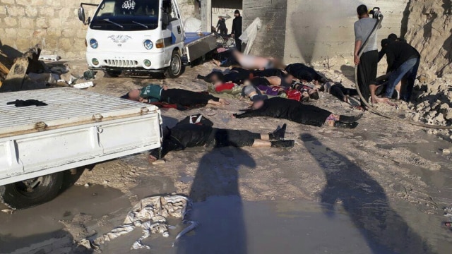 Korban senjata kimia di Suriah. (Foto: Reuters)