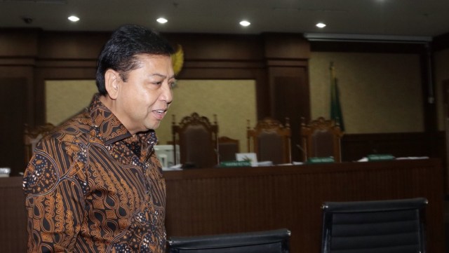 Setya Novanto, saksi di sidang e-KTP. (Foto: Fanny Kusumawardhani/kumparan)
