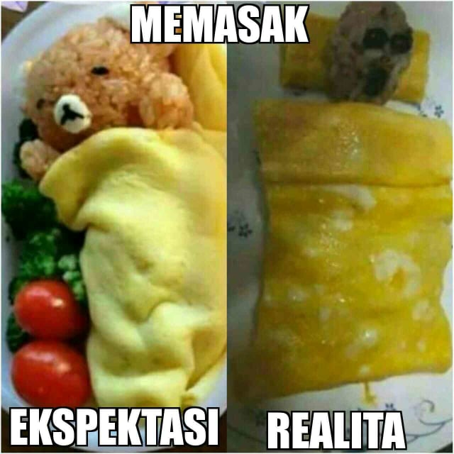 MASAK SARAPAN: EXPECTATION VS REALITY