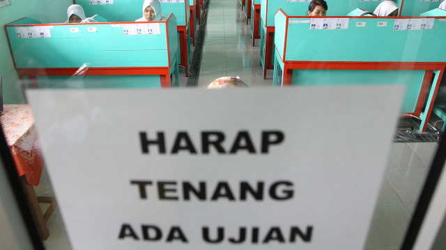 Ujian Nasional Berbasis Komputer (UNBK). (Foto: Antara/David Muharmansyah)