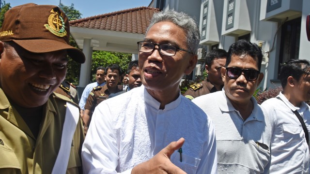 Buni Yani di Kejari Depok Foto: Indrianto Eko Suwarso/Antara