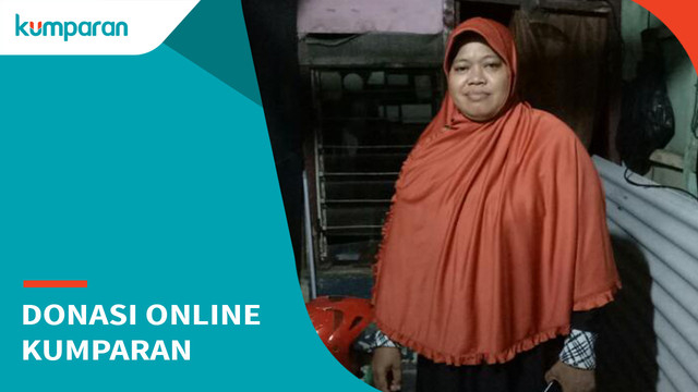 Donasi online kumparan untuk ibu Aisyah (Foto: Bagus Permadi/kumparan)