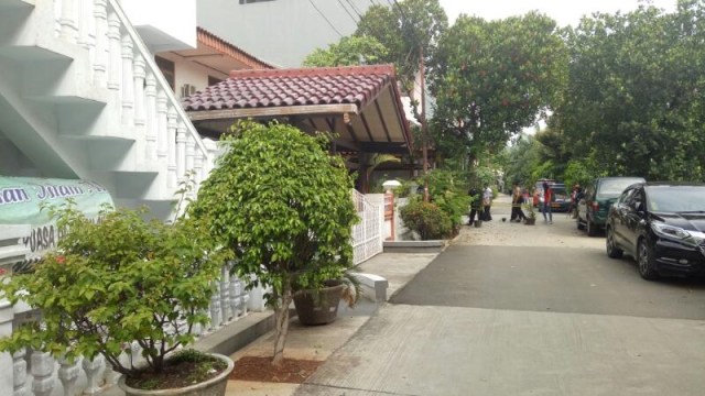 TKP Serangan air keras terhadap Novel. (Foto: Aria Pradana/kumparan)