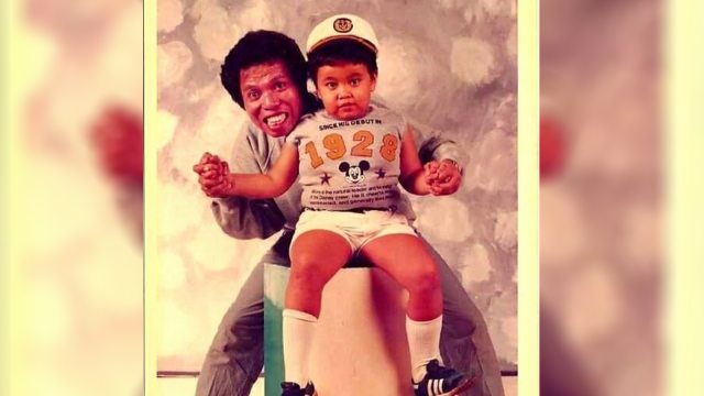 Almarhum Dono Warkop DKI dan sang anak. (Foto: Instagram @damar_canggih_wicaksono)