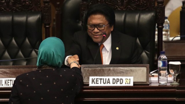 Sidang Paripurna DPD diwarnai interupsi (Foto: Fanny Kusumawardhani/kumparan)