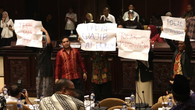 Sidang Paripurna DPD diwarnai interupsi (Foto: Fanny Kusumawardhani/kumparan)