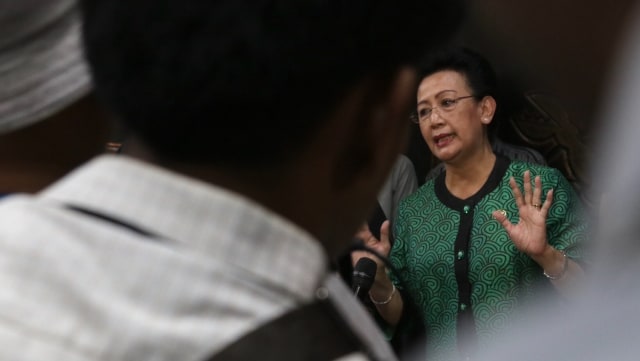 Hemas terima laporan hasil reses dari anggota DPD (Foto: Fanny Kusumawardhani/kumparan)