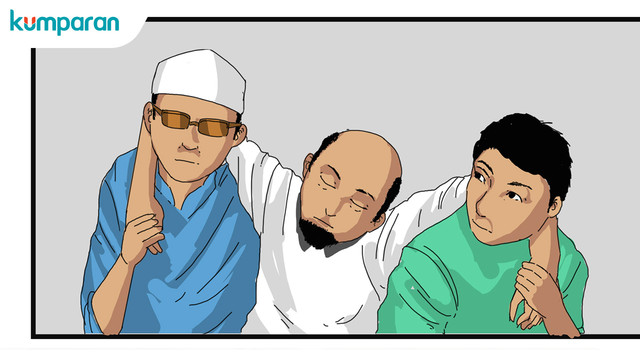 Ilustrasi Novel Baswedan saat disiram air keras. (Foto: Bagus Permadi/kumparan)