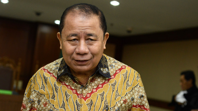 Terdakwa Amran Hi Mustary (Foto: Rosa Panggabean/ANTARA)