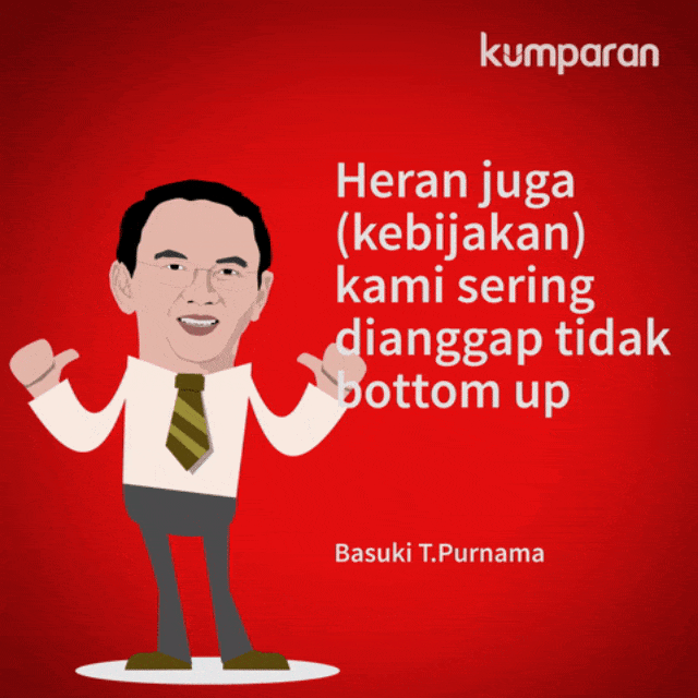 Komentar Ahok (Foto: Rizki Amalia Octora)