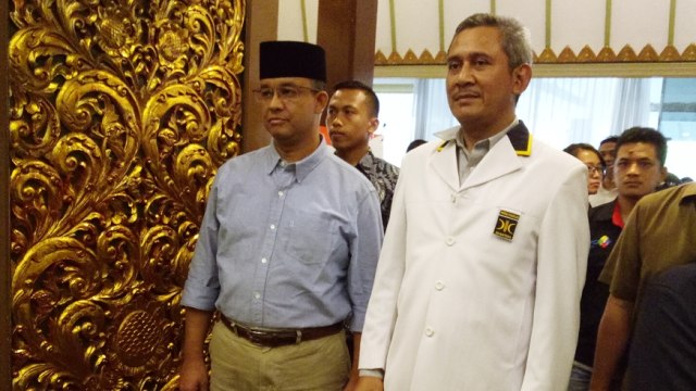 Anies di Rapat Konsolidasi Fraksi PKS. (Foto: Wandha Hidayat/kumparan)