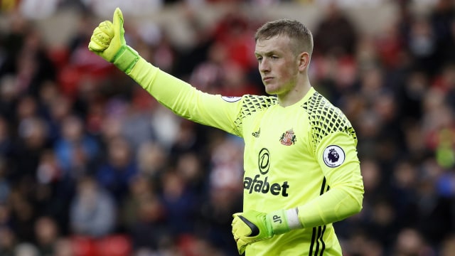 Pickford saat masih memperkuat Sunderland. (Foto: Reuters/Craig Brough)