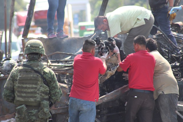 Kecelakaan truk tangki bahan bakar di Meksiko. (Foto: Reuters)