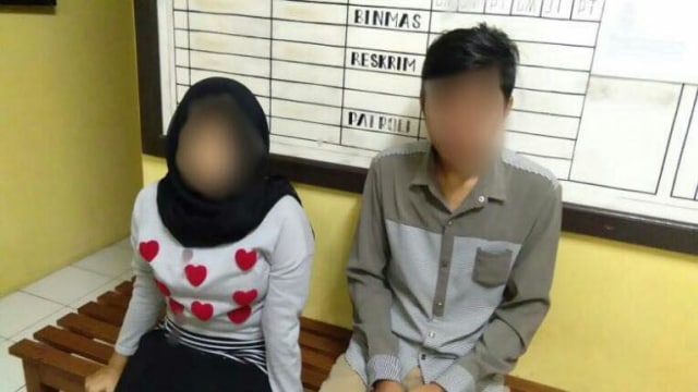 Pelaku pembuangan bayi. (Foto: Dok. Polres Bogor)