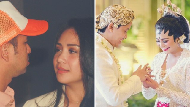 Raffi Ahmad tidak terlihat dalam pernikahan Caca  (Foto: Munady dan Instagram @cacatengker)