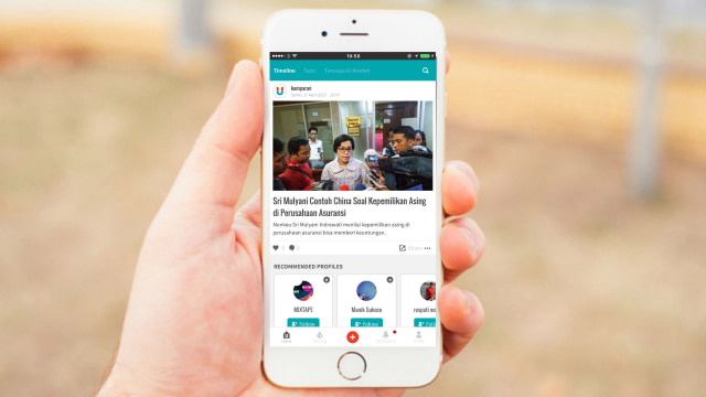 Aplikasi Mobile kumparan (Foto: Wikimedia)