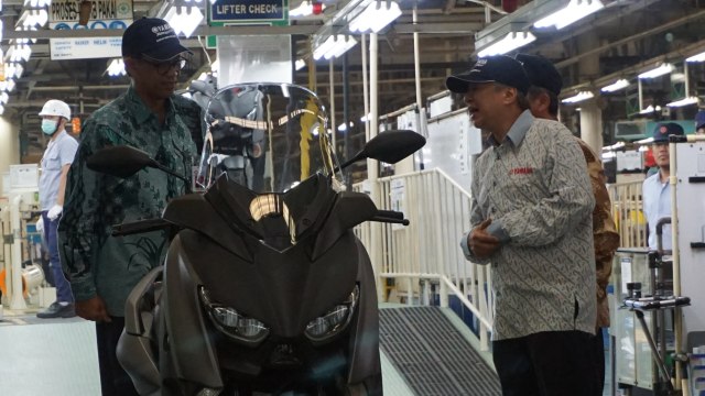 XMAX 300 buatan Pulogadung diekspor ke Eropa. (Foto: Gesit Prayogi/kumparan)