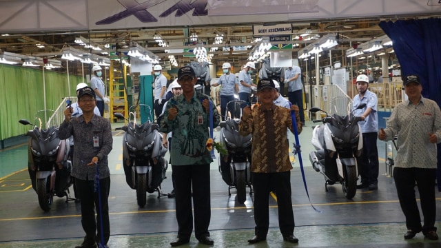 XMAX 300 buatan Pulogadung diekspor ke Eropa. (Foto: Gesit Prayogi/kumparan)