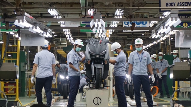 XMAX 300 buatan Pulogadung diekspor ke Eropa. (Foto: Gesit Prayogi/kumparan)