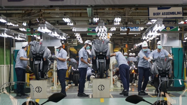 XMAX 300 buatan Pulogadung diekspor ke Eropa. (Foto: Gesit Prayogi/kumparan)