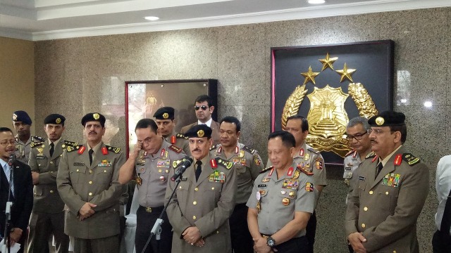 Kapolri Tito Karnavian dan Kepala Kepolisian Arab (Foto: David Pratama/kumparan)