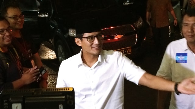 Sandi di konsolidasi tokoh masyarakat pendukungnya (Foto: Iqra Ardini/kumparan)