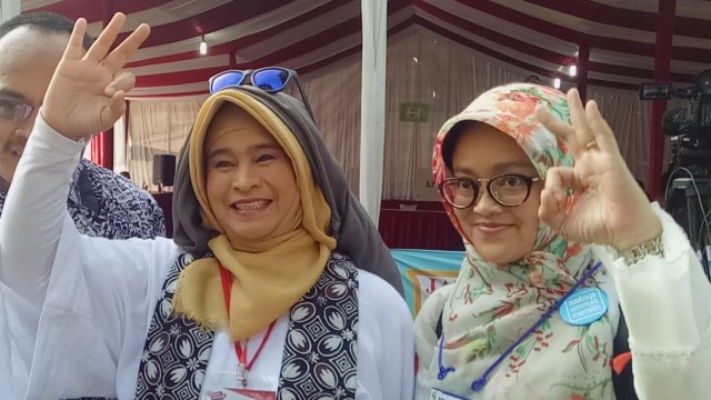 Neno Warisman di TPS 027. (Foto: Marcia Audita/kumparan)