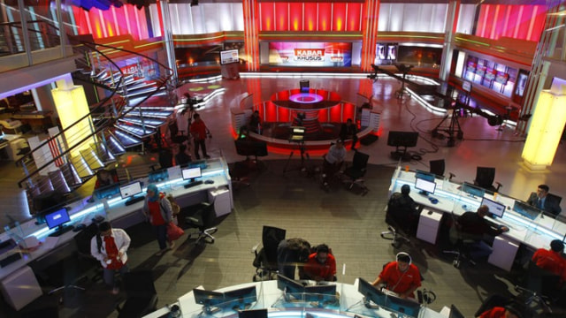 Suasana studio TV One (Foto: tvonenews.tv)