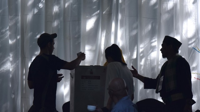 Ilustrasi pemungutan suara di TPS Foto: ANTARA FOTO/Wahyu Putro A