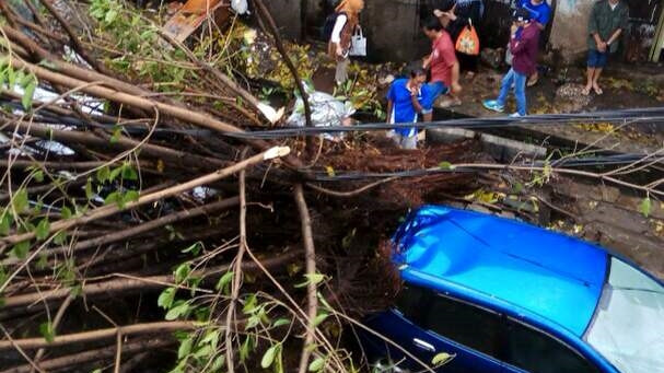 Usai hujan badai di Bandung. (Foto: Istimewa)