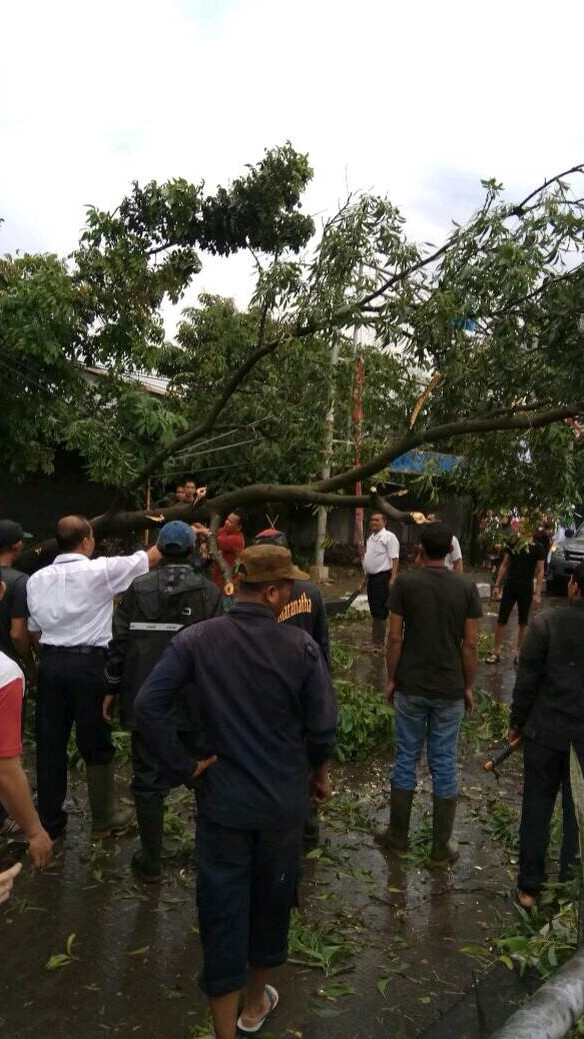 Usai hujan badai di Bandung. (Foto: Istimewa)