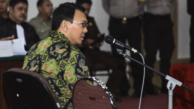 Sidang tuntutan Ahok  (Foto: ANTARA FOTO/Muhammad Adimaja)